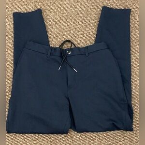 Men’s Medium Navy Blue Nordstrom Tech Smart Jogger Hybrid Active Trousers Pants